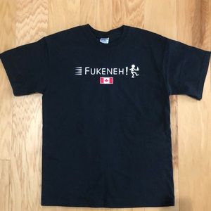 Gildan Medium sized cotton T-shirt with logo, never worn.